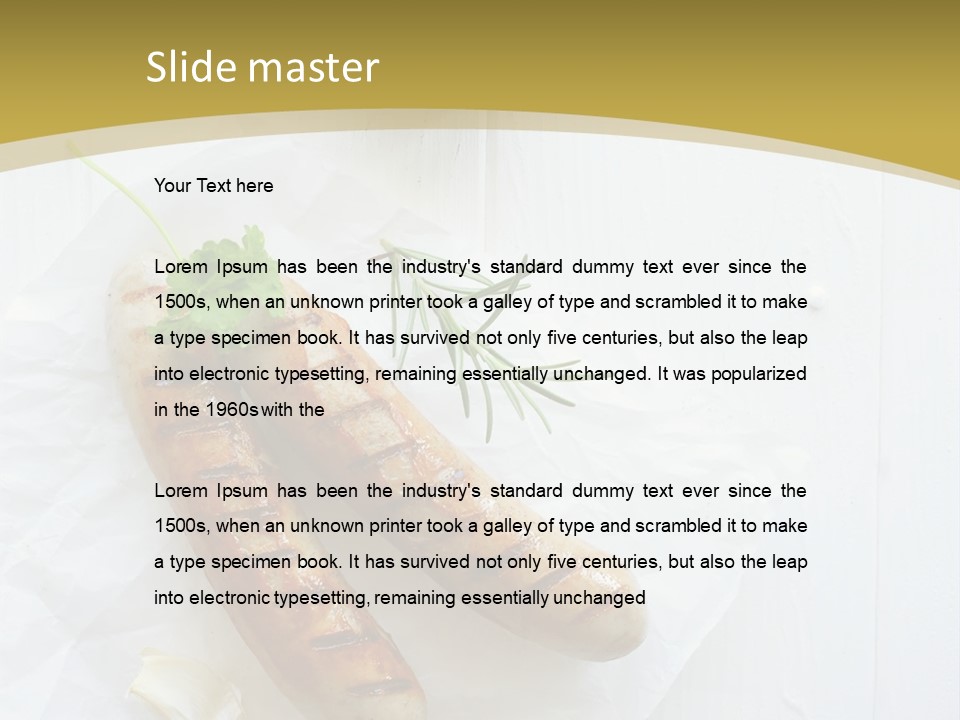 Ketchup Parsley Barbecued PowerPoint Template