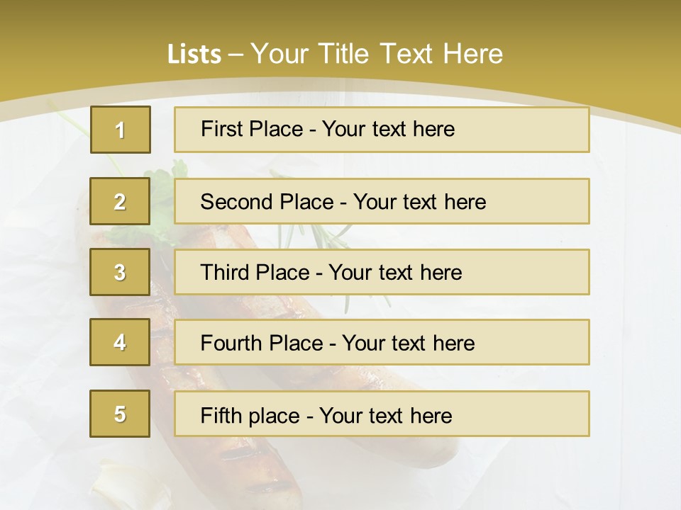 Ketchup Parsley Barbecued PowerPoint Template