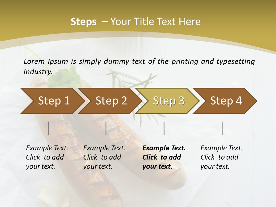 Ketchup Parsley Barbecued PowerPoint Template