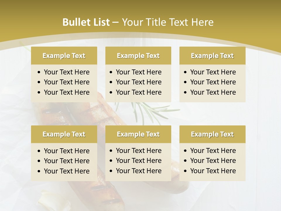 Ketchup Parsley Barbecued PowerPoint Template