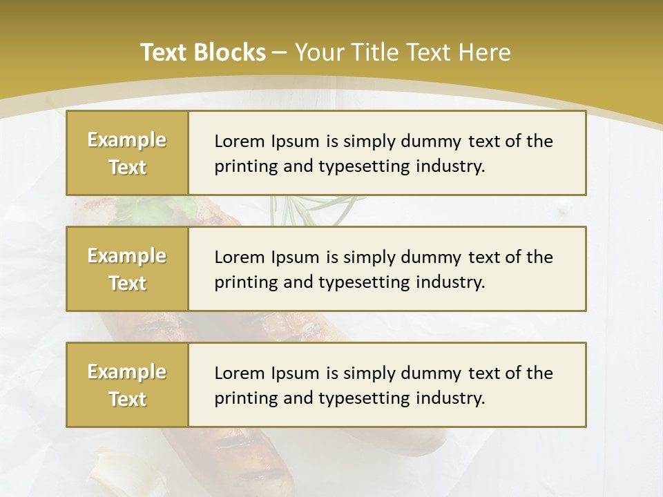 Ketchup Parsley Barbecued PowerPoint Template