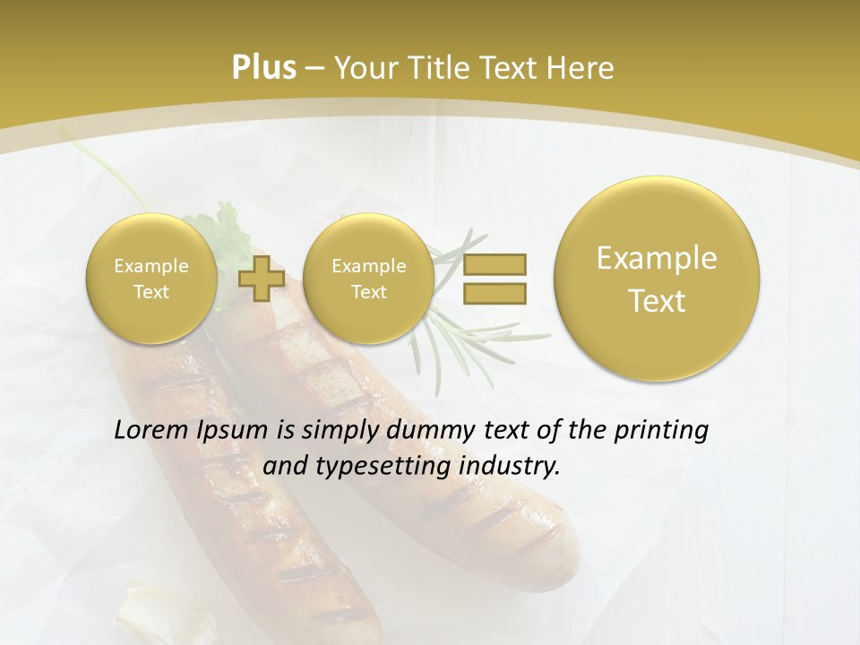 Ketchup Parsley Barbecued PowerPoint Template