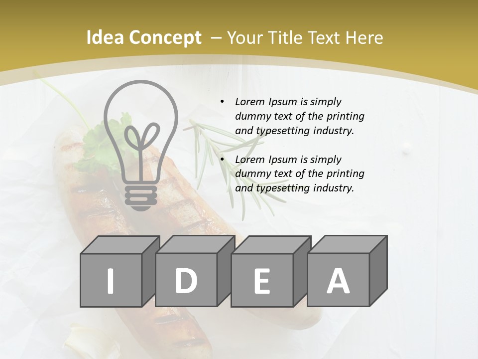 Ketchup Parsley Barbecued PowerPoint Template