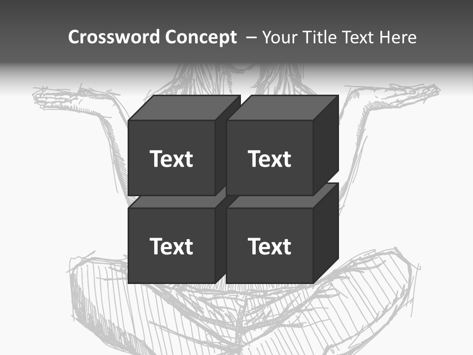 Concept Draw Female PowerPoint Template