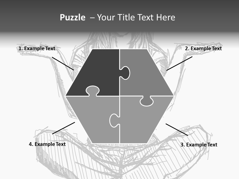 Concept Draw Female PowerPoint Template