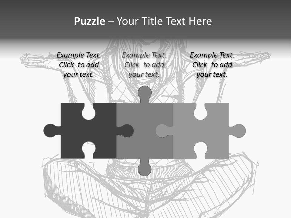 Concept Draw Female PowerPoint Template