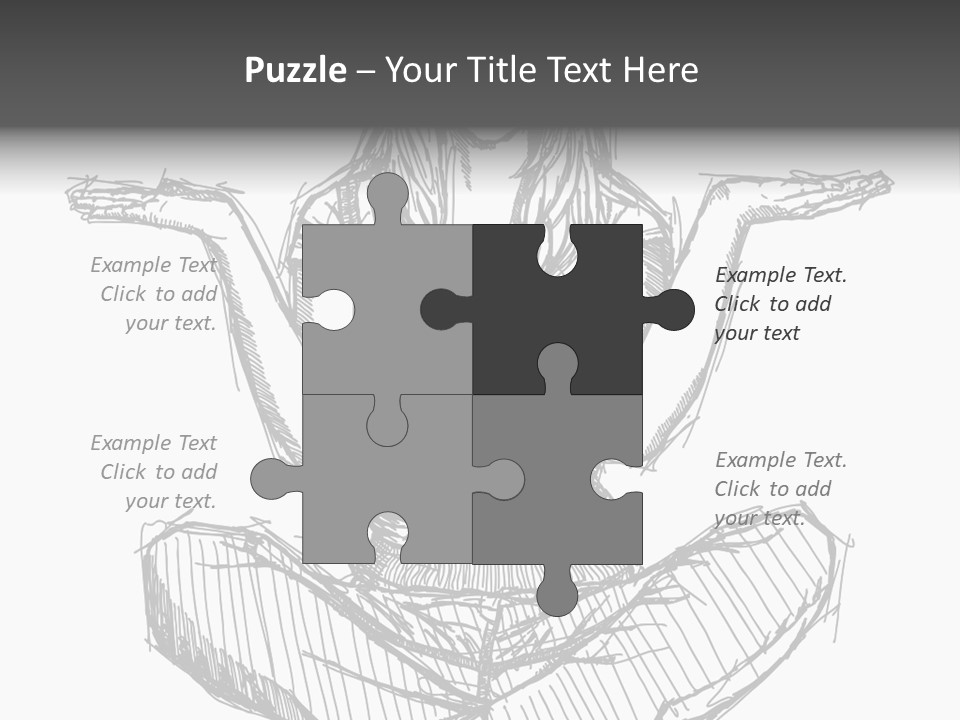 Concept Draw Female PowerPoint Template