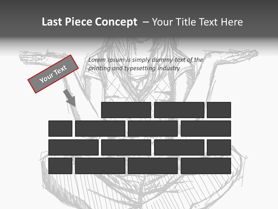 Concept Draw Female PowerPoint Template