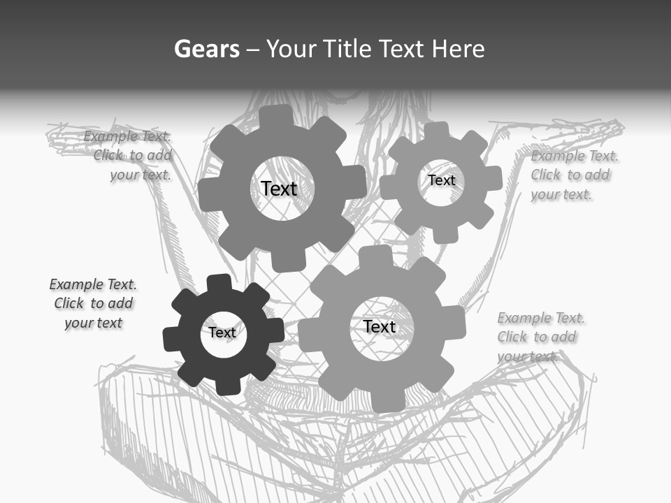 Concept Draw Female PowerPoint Template