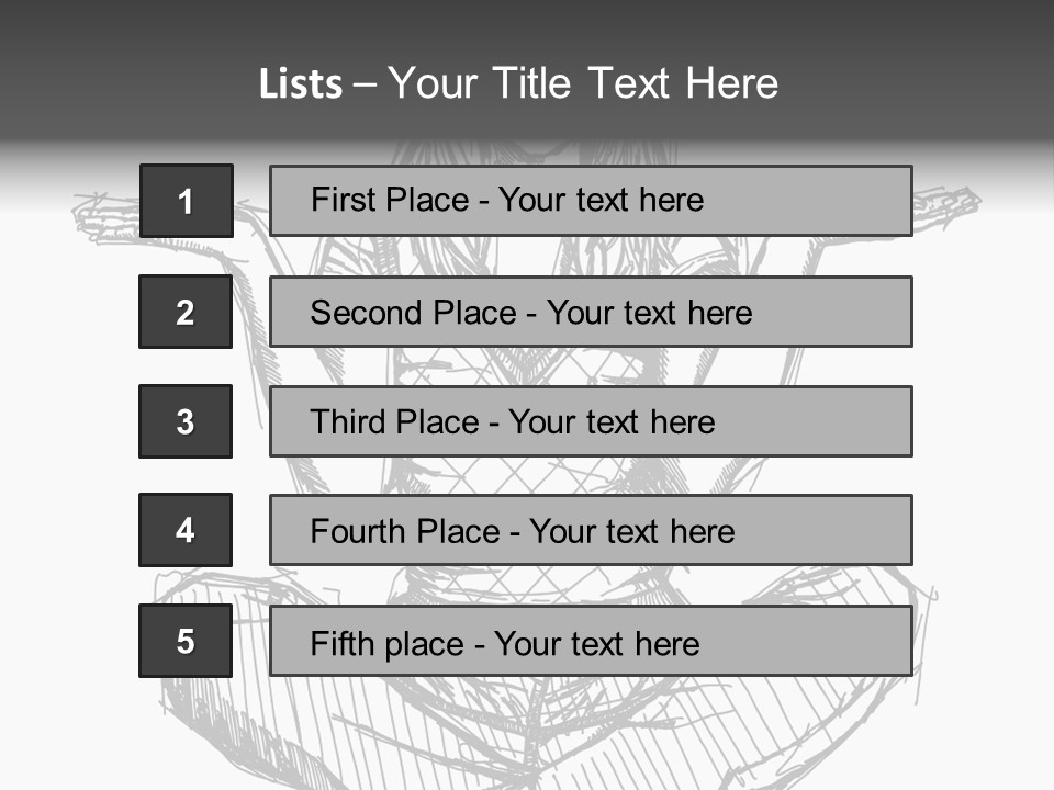 Concept Draw Female PowerPoint Template