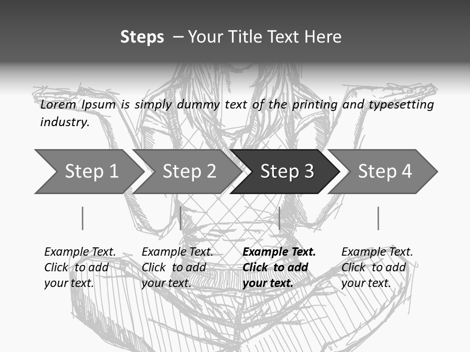 Concept Draw Female PowerPoint Template