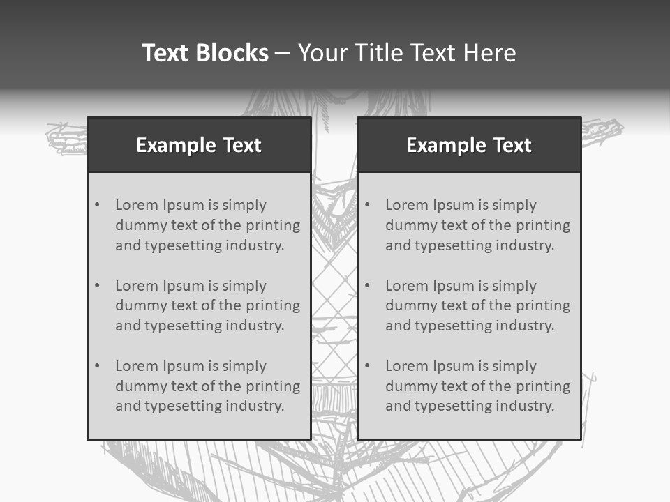 Concept Draw Female PowerPoint Template