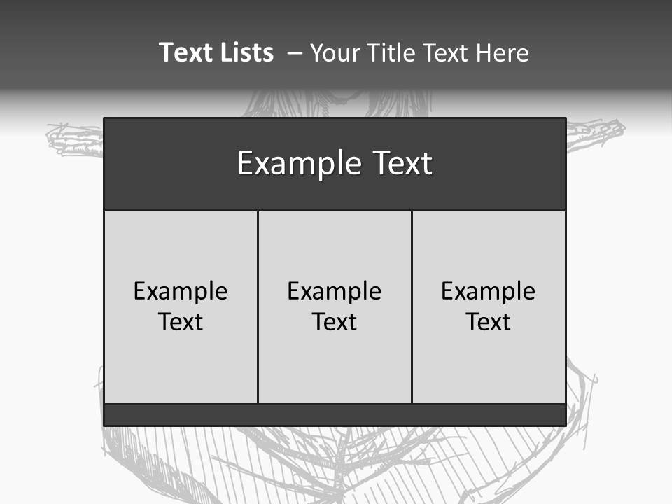 Concept Draw Female PowerPoint Template