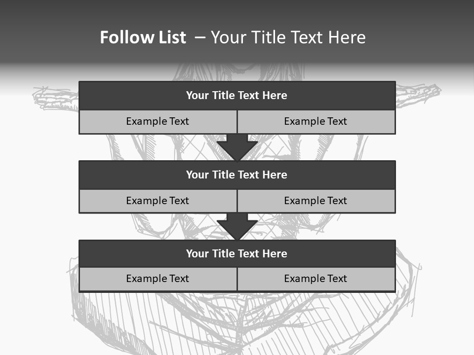 Concept Draw Female PowerPoint Template