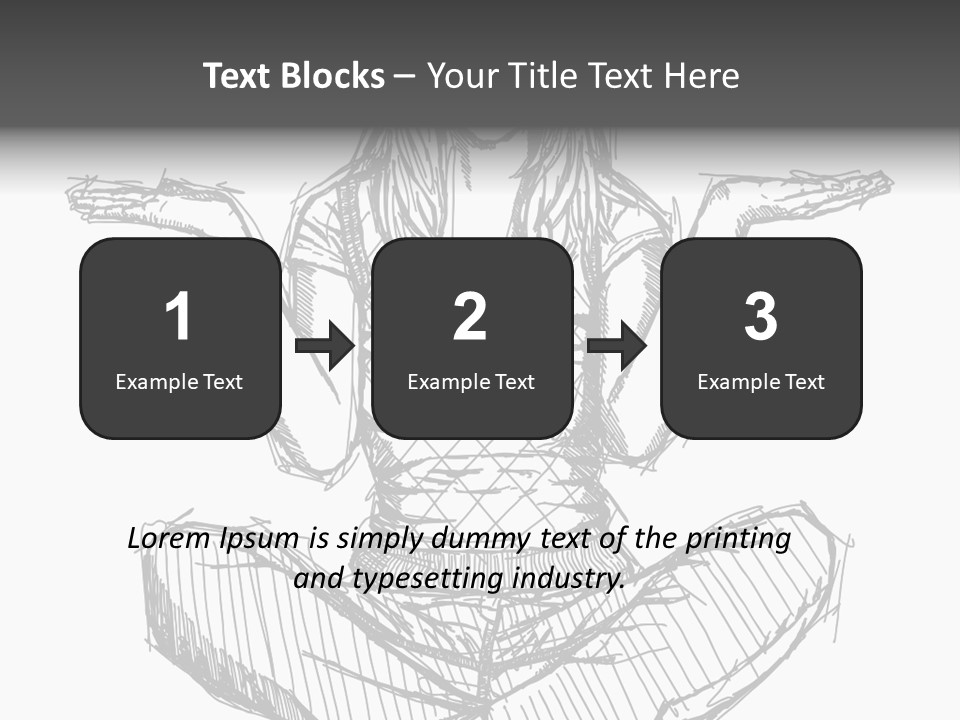 Concept Draw Female PowerPoint Template