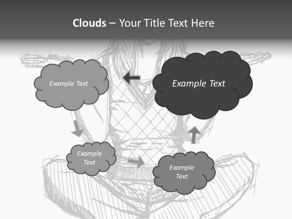 Concept Draw Female PowerPoint Template