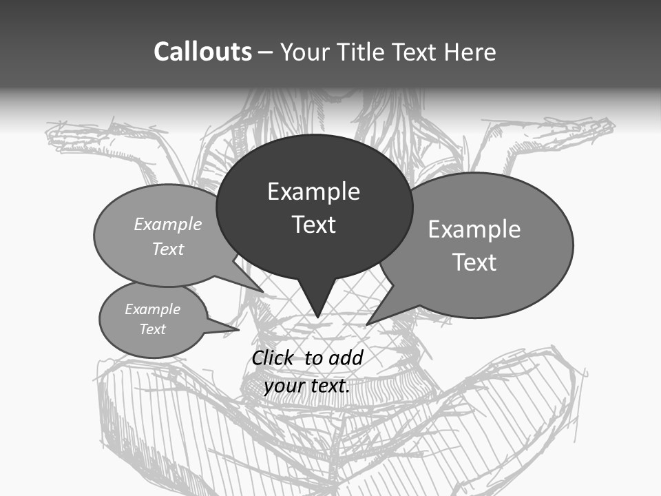 Concept Draw Female PowerPoint Template