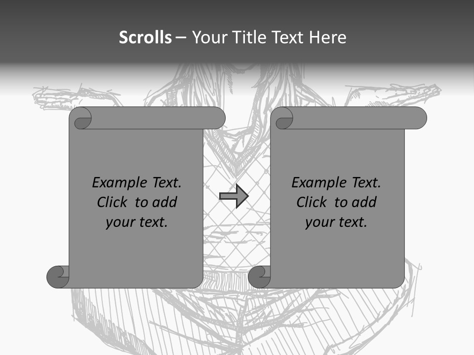 Concept Draw Female PowerPoint Template