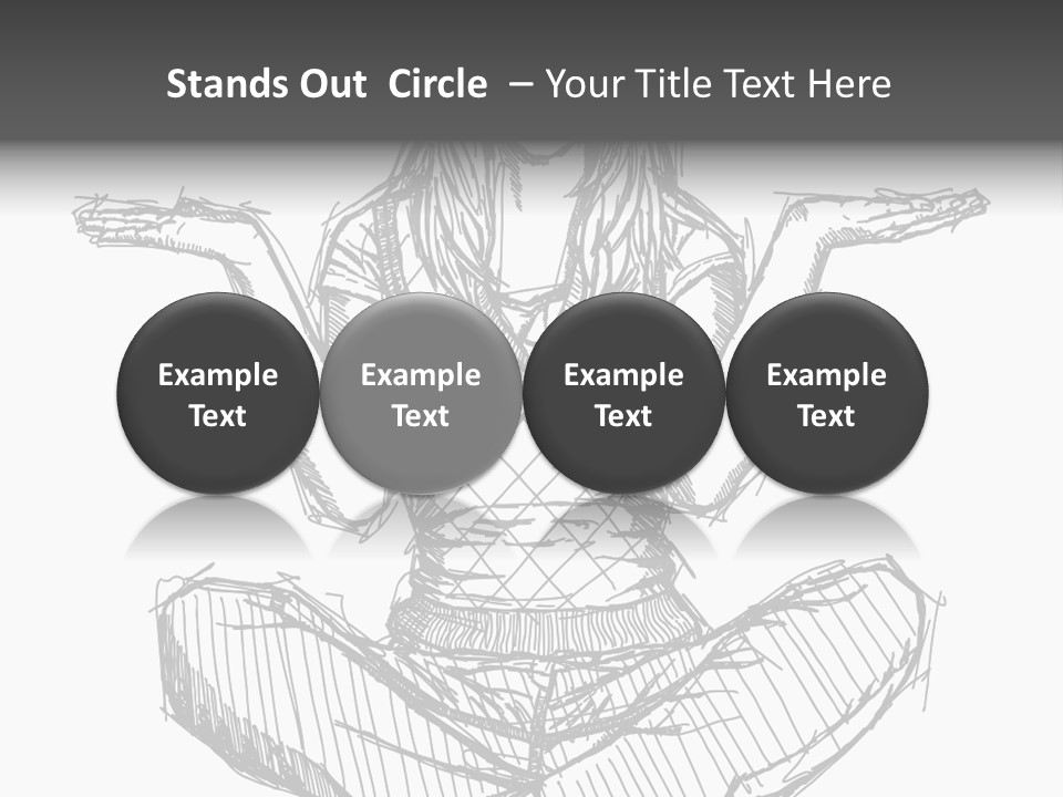 Concept Draw Female PowerPoint Template