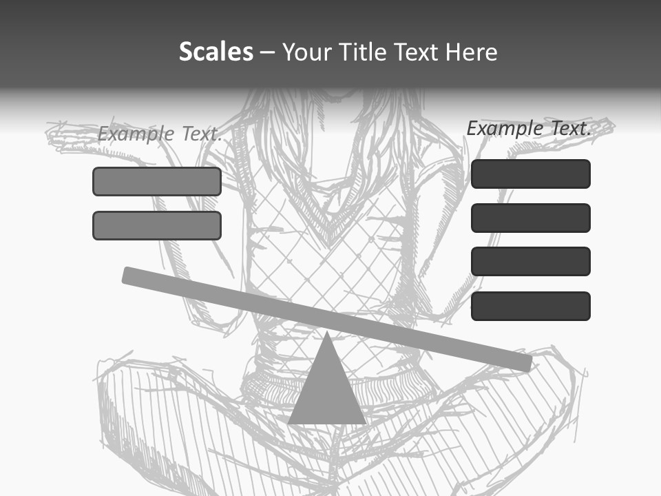 Concept Draw Female PowerPoint Template