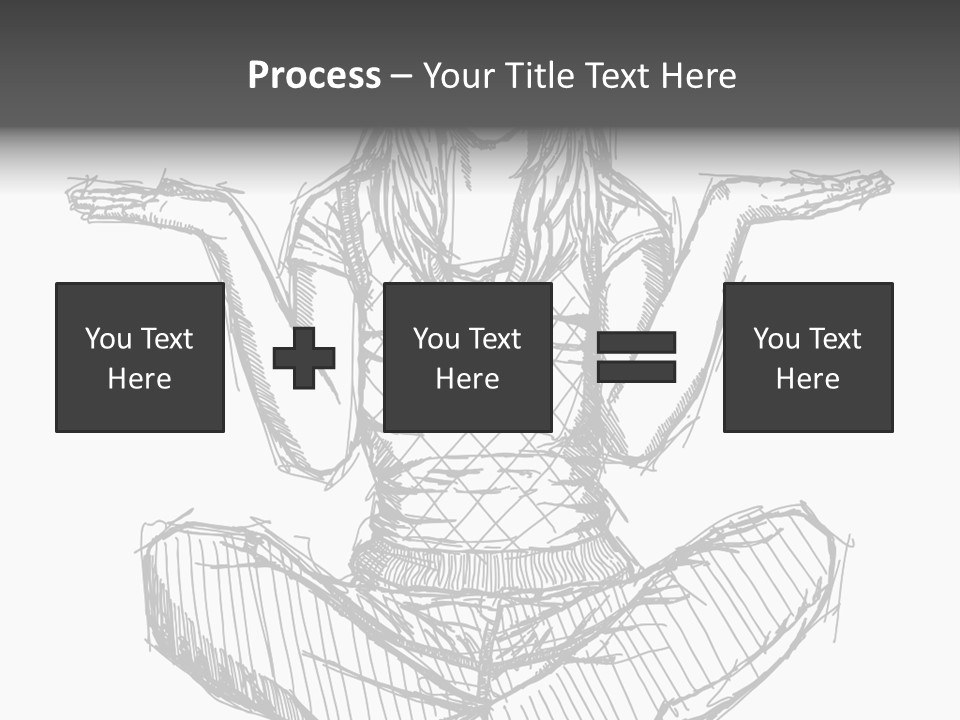 Concept Draw Female PowerPoint Template