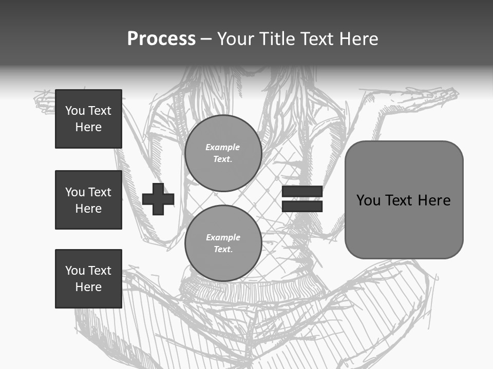 Concept Draw Female PowerPoint Template
