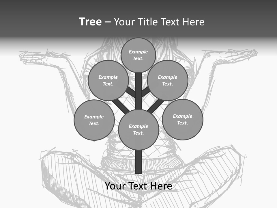 Concept Draw Female PowerPoint Template