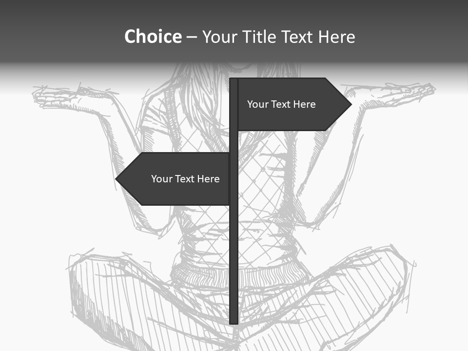 Concept Draw Female PowerPoint Template