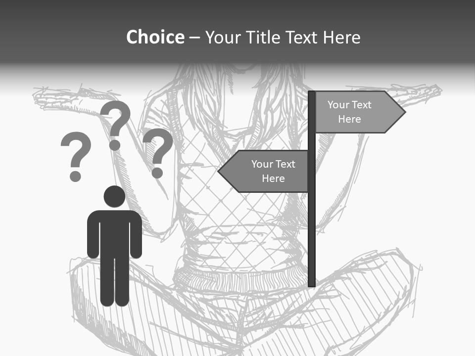Concept Draw Female PowerPoint Template