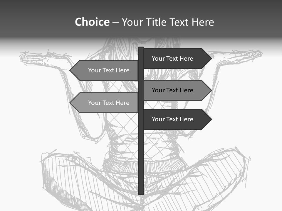Concept Draw Female PowerPoint Template