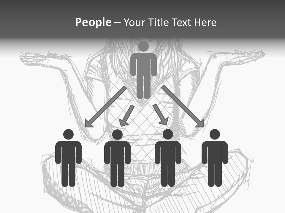 Concept Draw Female PowerPoint Template