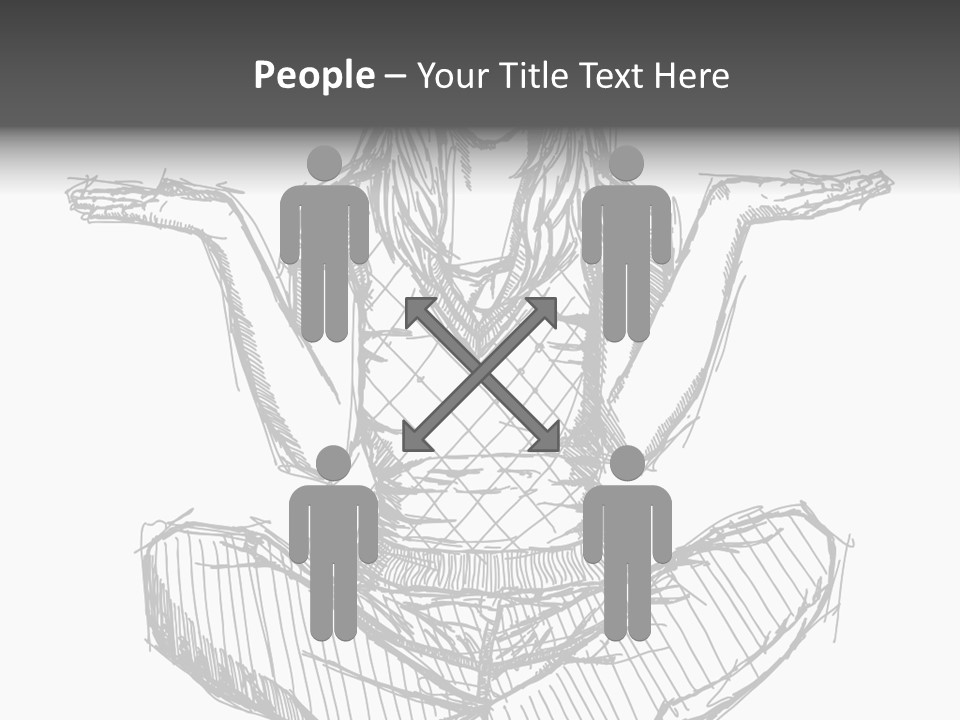 Concept Draw Female PowerPoint Template