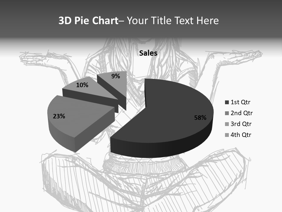 Concept Draw Female PowerPoint Template