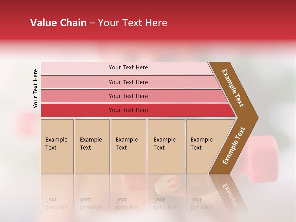 A Woman Is Holding Two Pink Dumbs PowerPoint Template