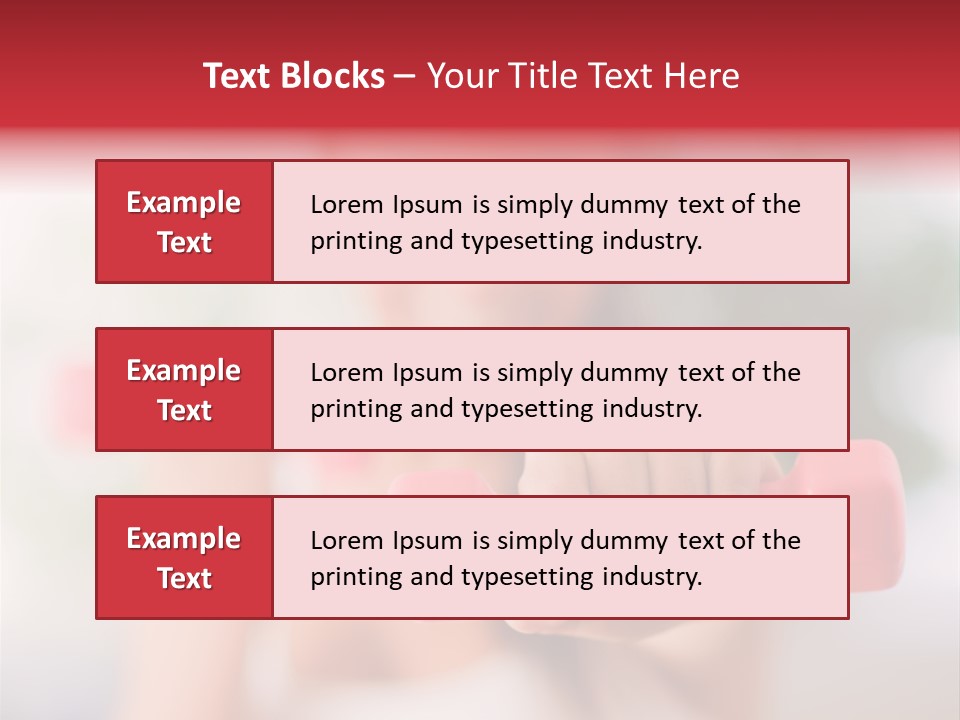 A Woman Is Holding Two Pink Dumbs PowerPoint Template