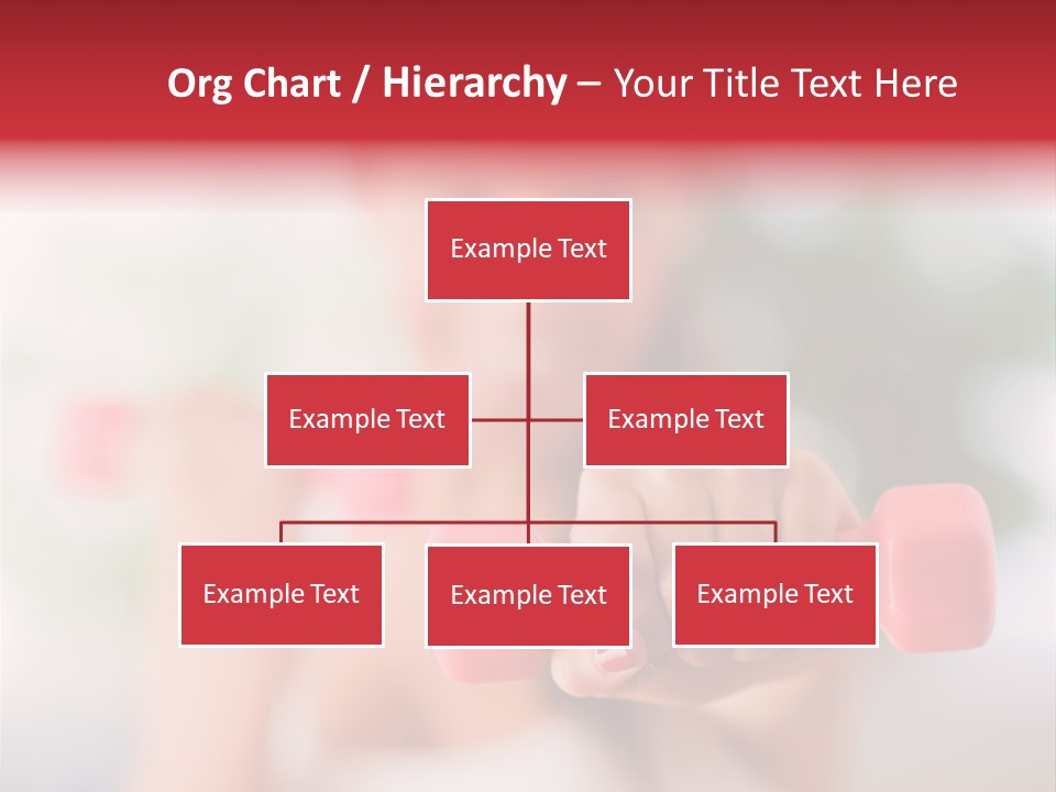 A Woman Is Holding Two Pink Dumbs PowerPoint Template