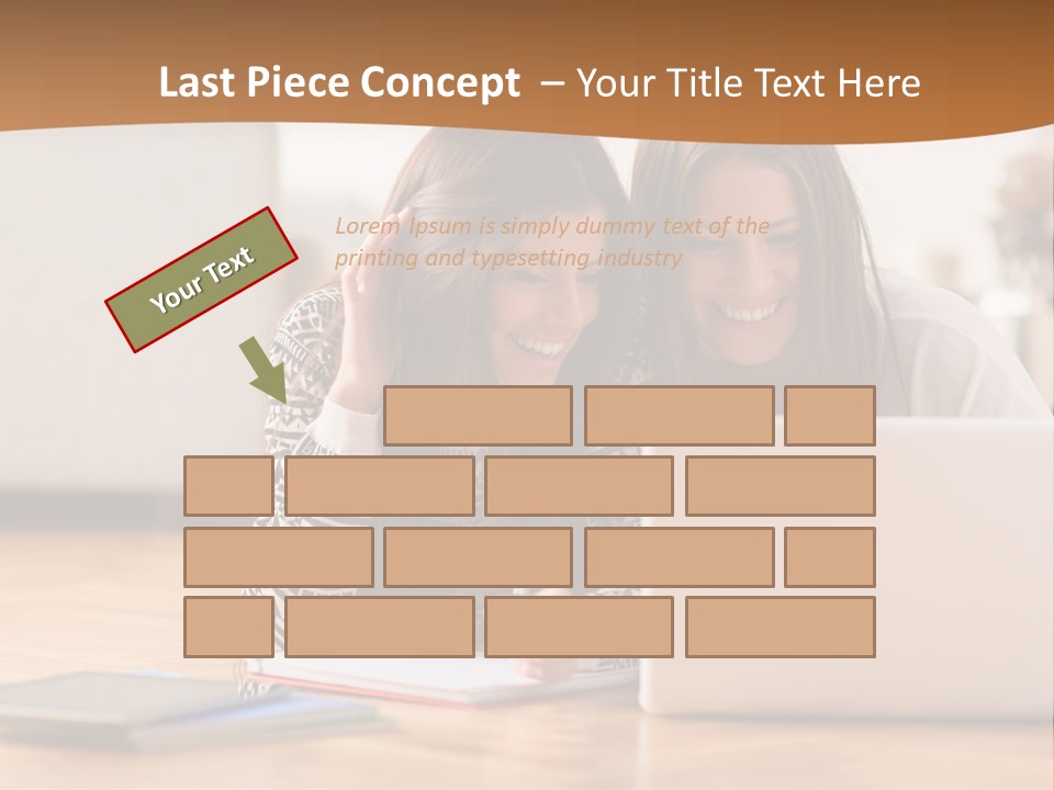 Tray Milk Jug Wooden PowerPoint Template