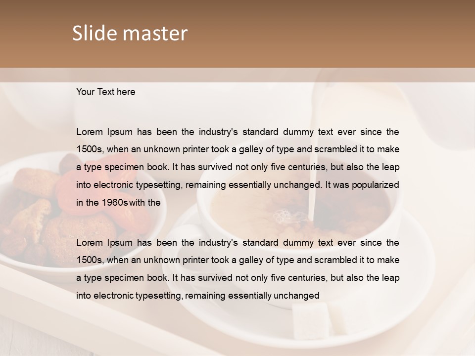 Tray Milk Jug Wooden PowerPoint Template