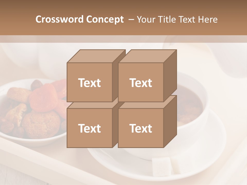 Tray Milk Jug Wooden PowerPoint Template