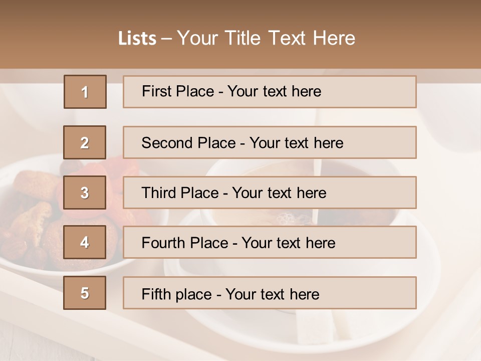 Tray Milk Jug Wooden PowerPoint Template