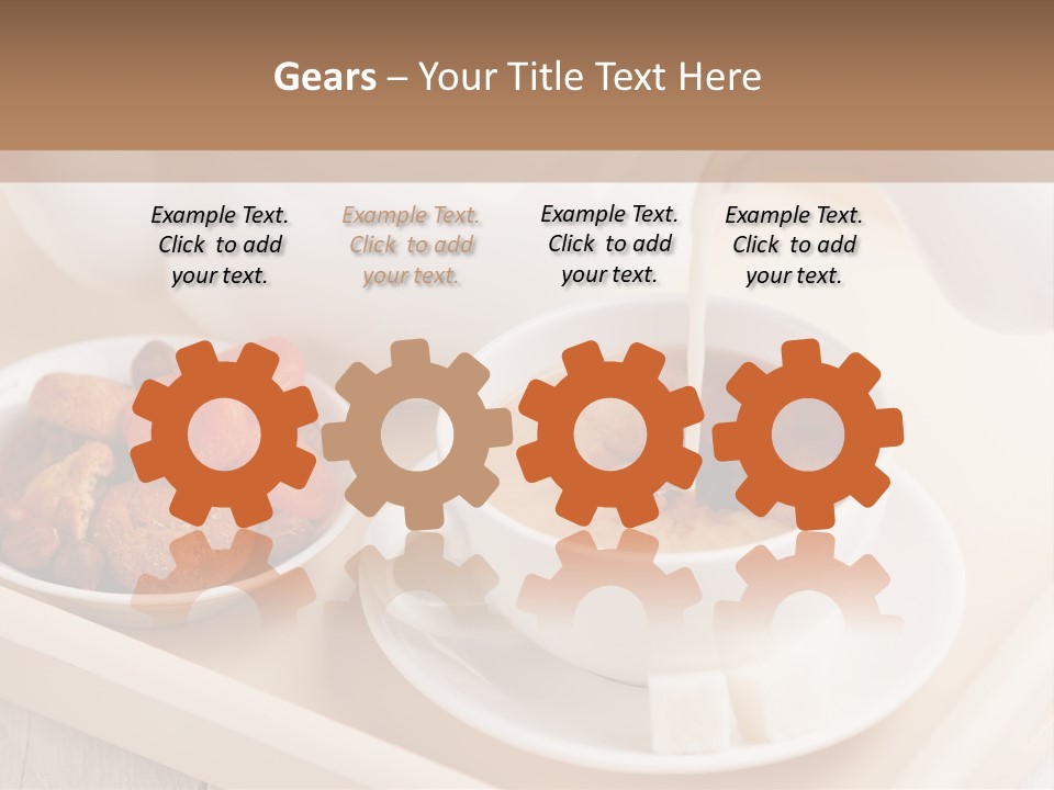 Tray Milk Jug Wooden PowerPoint Template