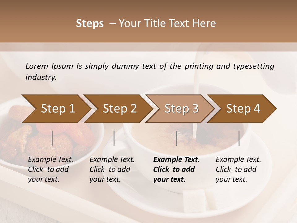 Tray Milk Jug Wooden PowerPoint Template