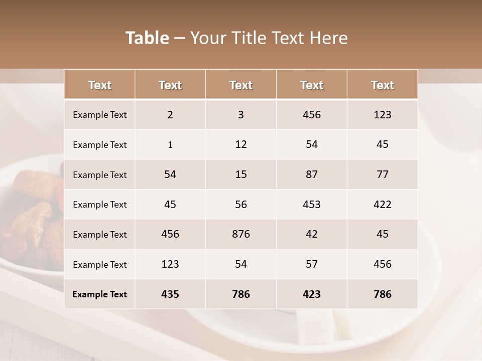 Tray Milk Jug Wooden PowerPoint Template