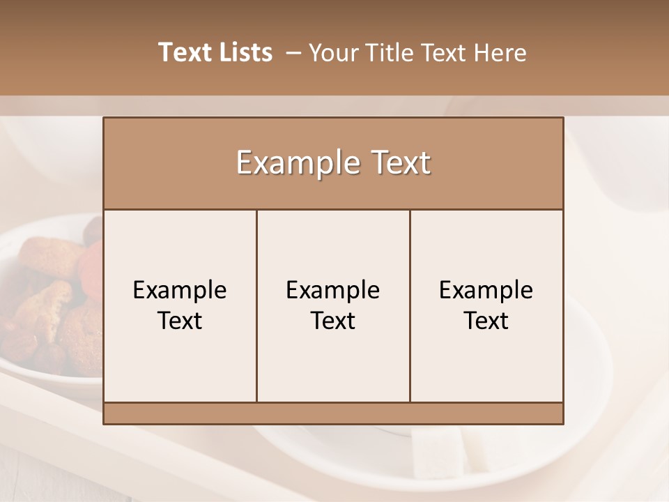 Tray Milk Jug Wooden PowerPoint Template