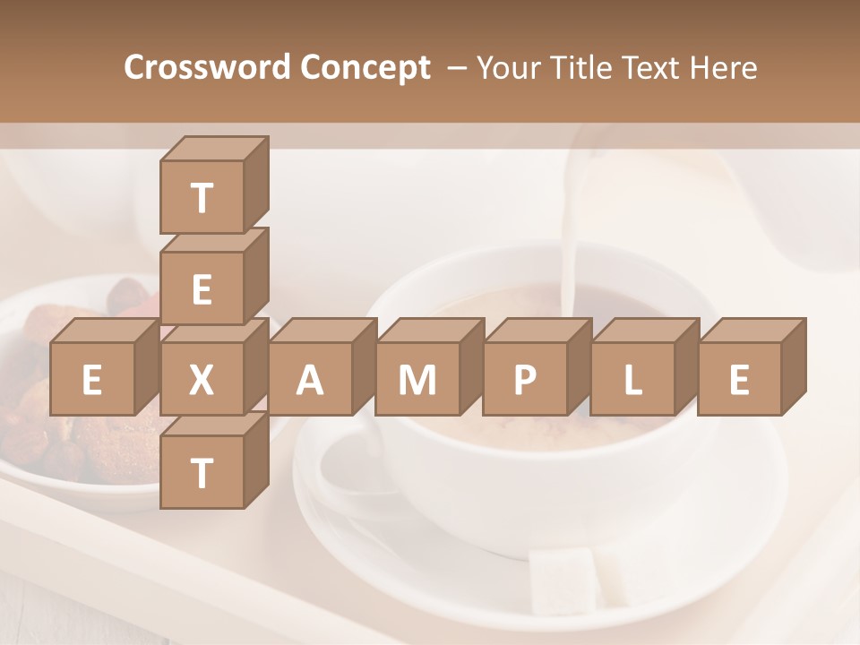 Tray Milk Jug Wooden PowerPoint Template