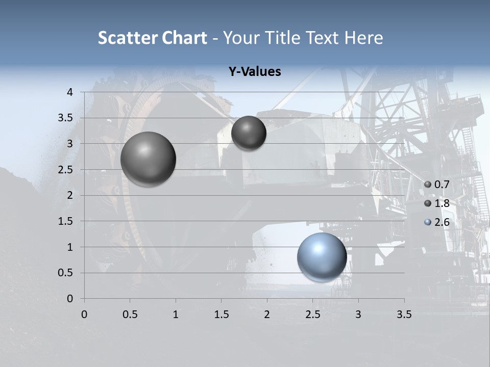 Horizontal Mining Machinery Rock PowerPoint Template