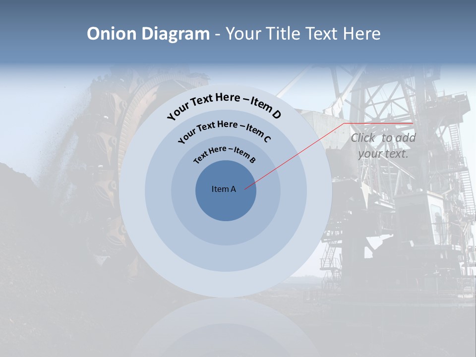 Horizontal Mining Machinery Rock PowerPoint Template
