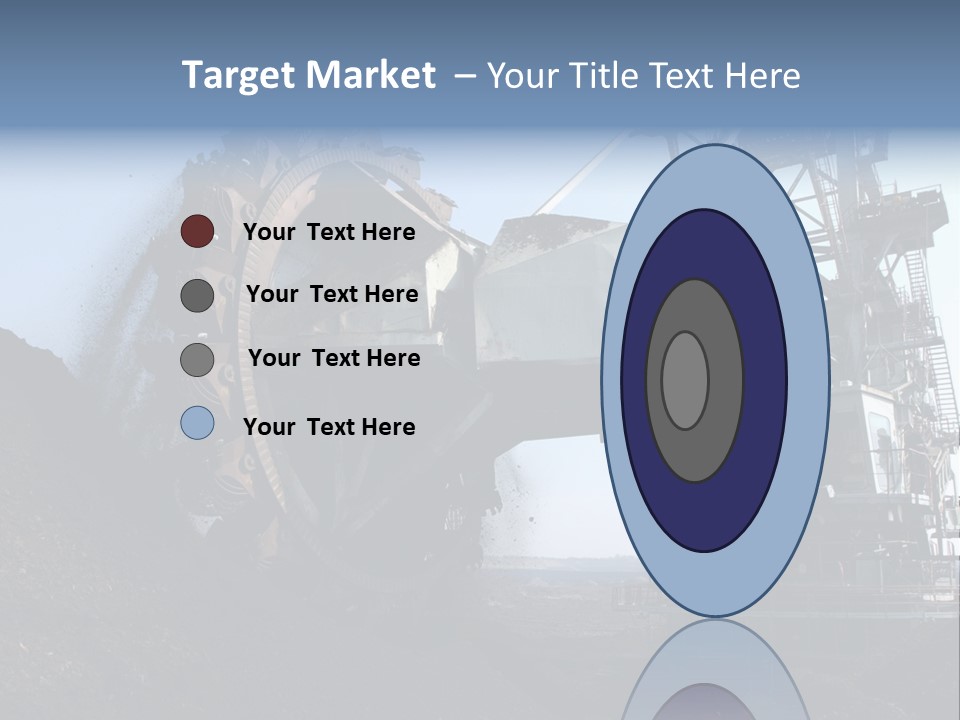Horizontal Mining Machinery Rock PowerPoint Template