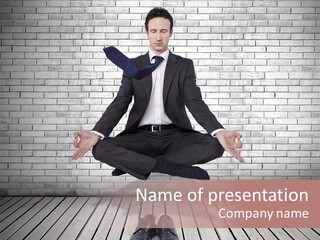 Wall Relax White PowerPoint Template