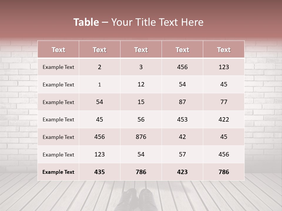 Wall Relax White PowerPoint Template